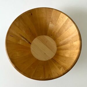 IKEA of Sweden Wooden Bowl Salad Fruit Dining Kitchenware Home Decor Brown